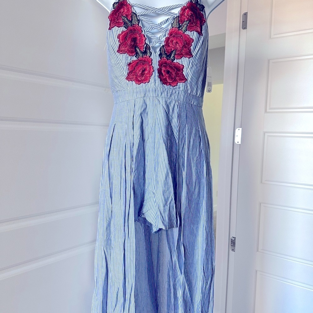 Floral Embroidered Maxi Dress DILLARDS